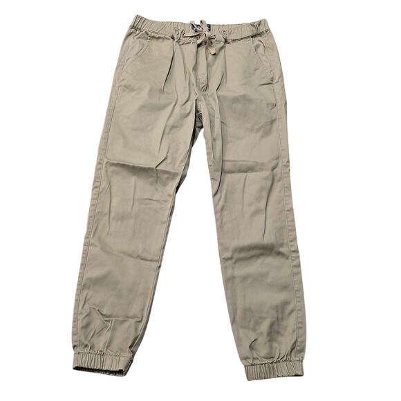 Matchstick Khaki Elastic Waist Drawstring Jogger Pants - Picture 7 of 7